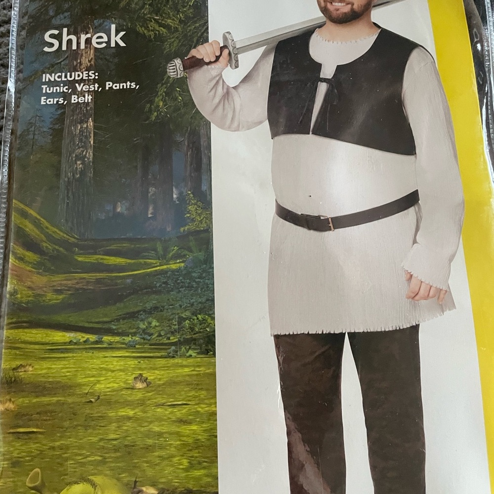 Shrek Costume with Sword Accessory